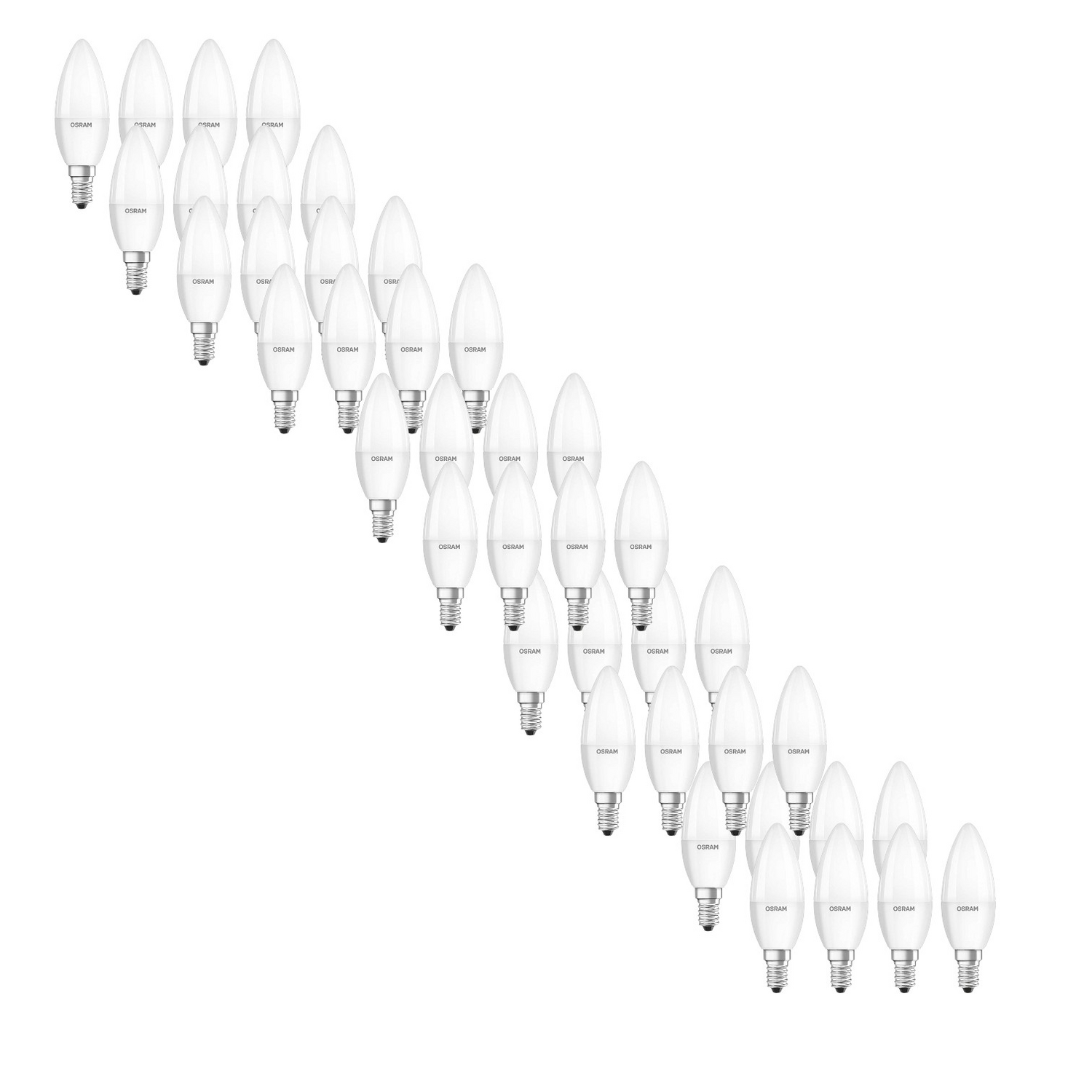 B-Ware Osram Base LED-Kerze 4er-Pack E14 Warmweiss 40W Glühbirne Lampe 10 SETS