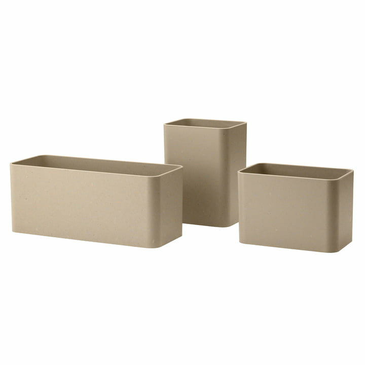 String Furniture Organizer Boxen Aufbewahrungsboxen Sammelboxen beige 3er-Set