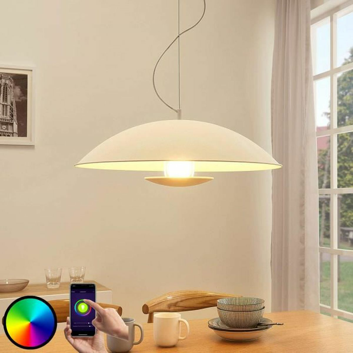 Lindby Smart Led Pendelleuchte Pendelleuchte Lampe Leuchte Arthur E27 Rgb 10 W Le B-Ware - 4251096545203