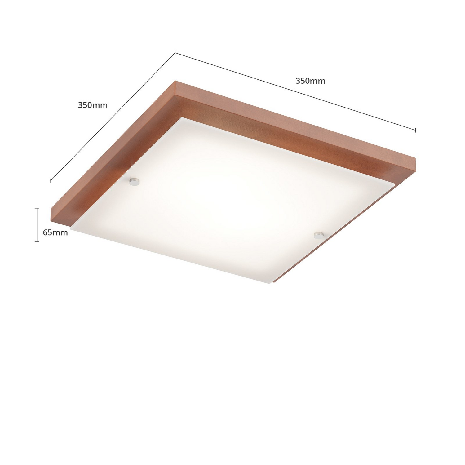 B-Ware Envostar Kerio Deckenlampe 35x35cm Kiefer Rustikal Deckenleuchte Lampe Leuchte