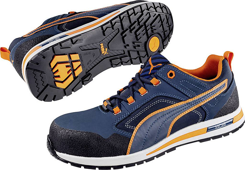 Puma Safety Crosstwist Low 643100 43 Sicherheitsschuh S3 Größe: 43 Blau, Orange B-Ware