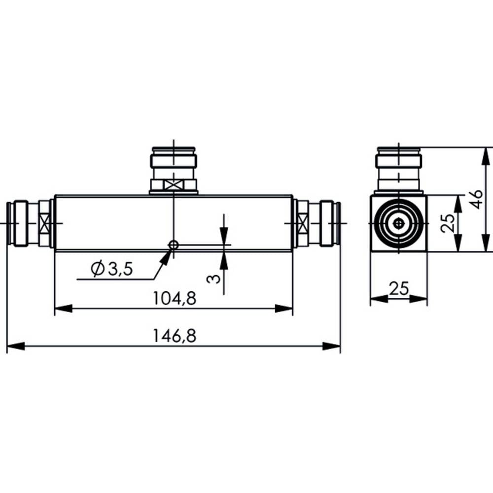 Telegärtner J01447 A0025 J01447 A0025 N Power Splitter B-Ware - 4018359558857