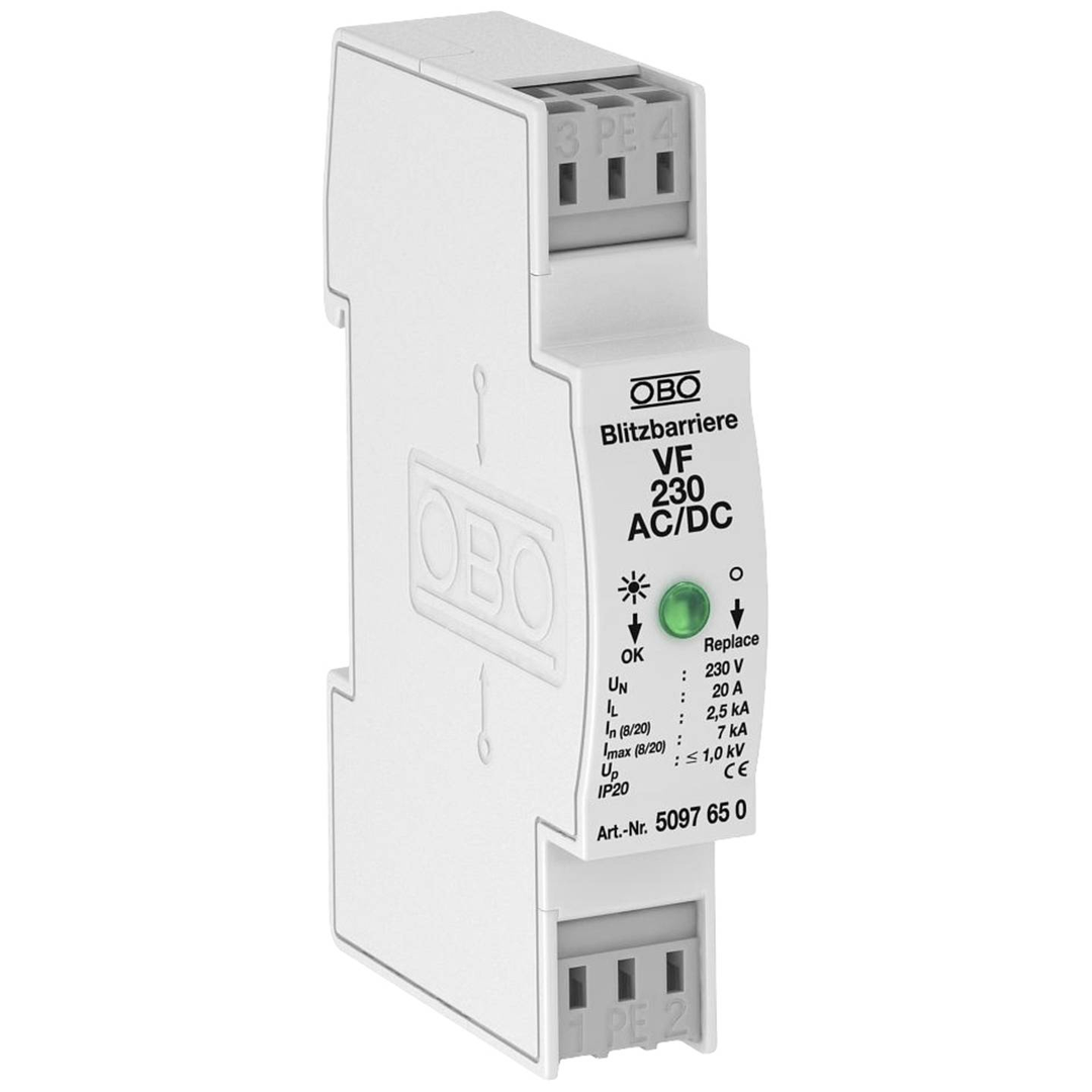 Obo Bettermann 1 St. 5097650 Vf230 Ac/Dc Blitzbarriere 7 K A Batterie Akku B-Ware - 4012195701750