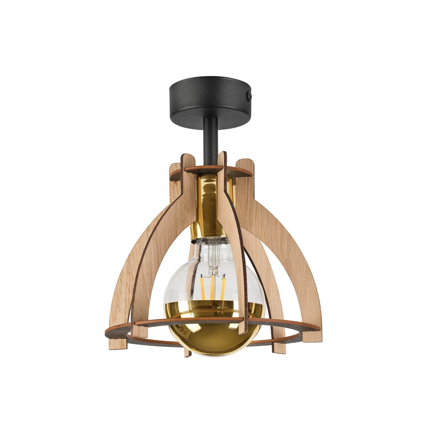 Envostar Deckenleuchte Falou Eiche ø 25 Cm Deckenlampe Lampe Leuchte Spot Licht B-Ware - 4251911795806