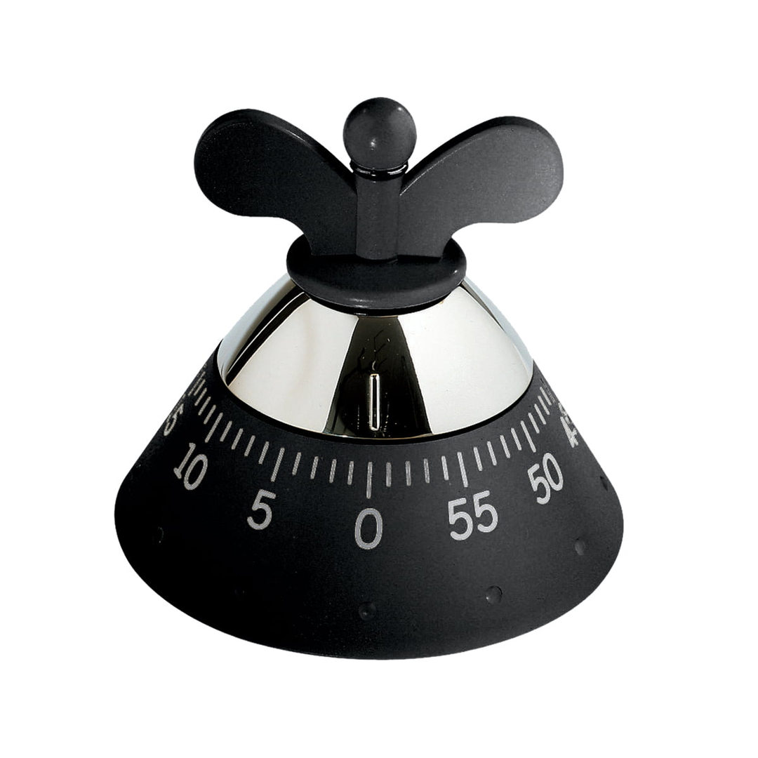 A Di Alessi Timer Küchenuhr Schwarz Küchentimer Eieruhr Michael Graves Design B-Ware