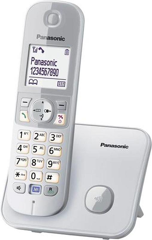 Panasonic Schnurloses Telefon Mobilteil analog KX-TG6811 Freisprechen Silbergrau