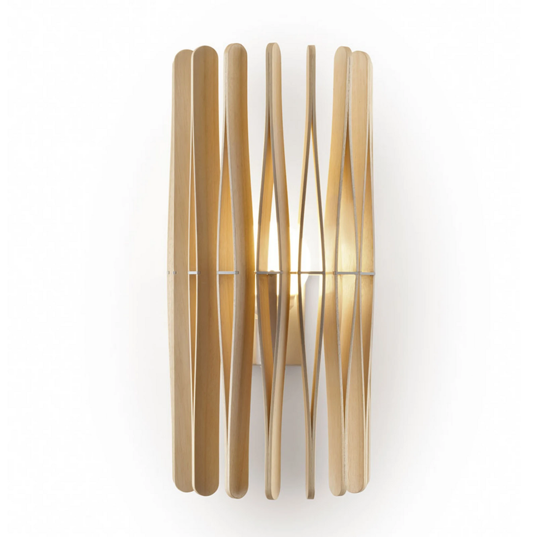 Fabbian Stick Holz-Wandleuchte Wandlampe Beleuchtung Innenraum Lampe Leuchte