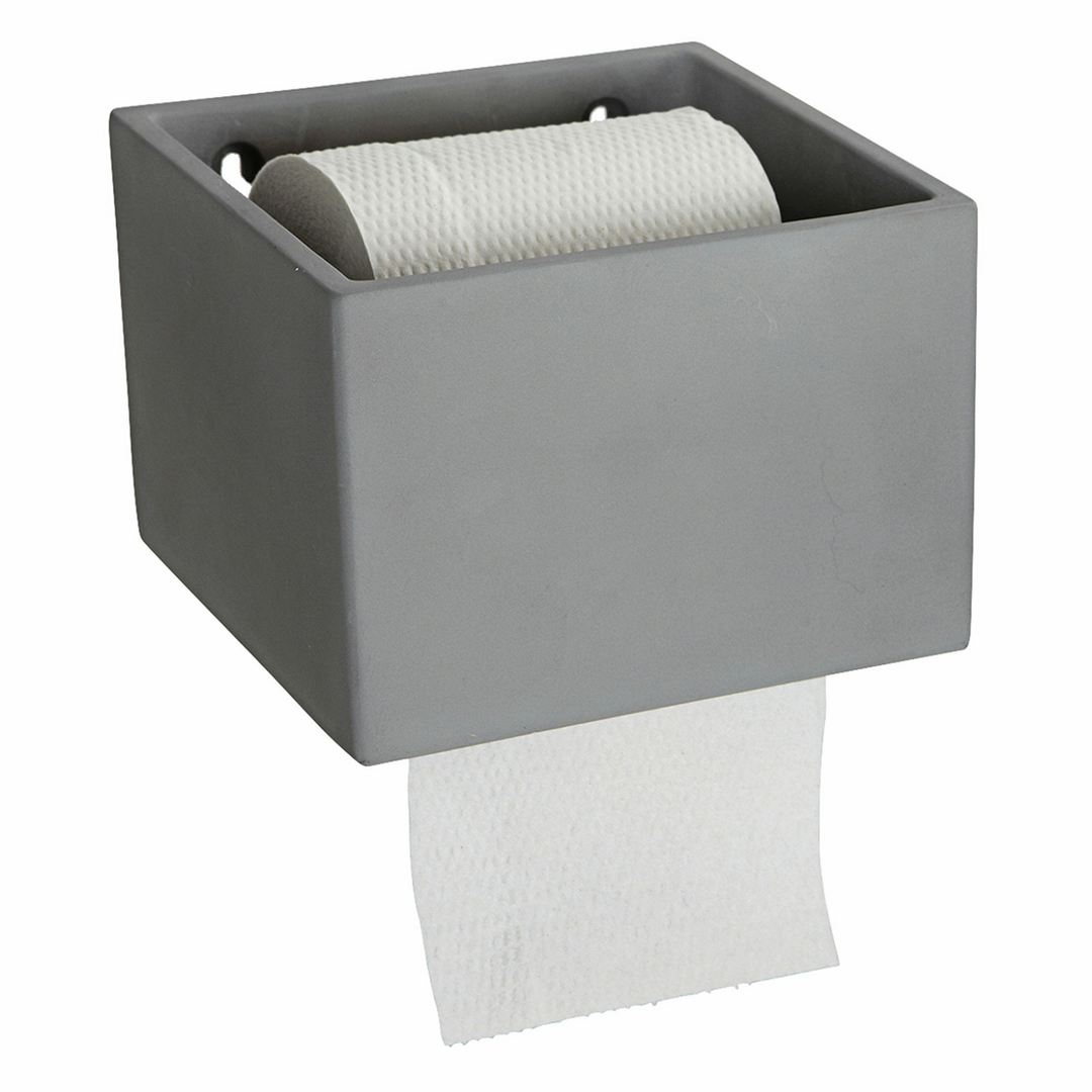 House Doctor Cement Toilettenpapierhalter Klopapierhalter WC-Papierhalter Bad
