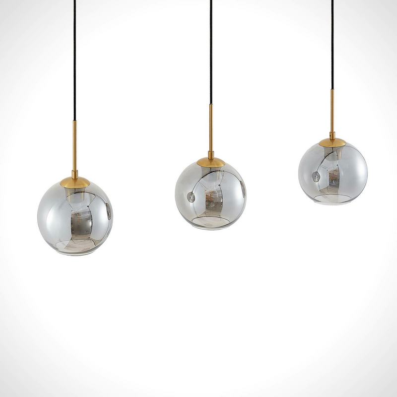 B-Ware Lindby Hiwana Hängeleuchte Deckenlampe Pendelleuchte Lampe Leuchte E27 Rauchg566