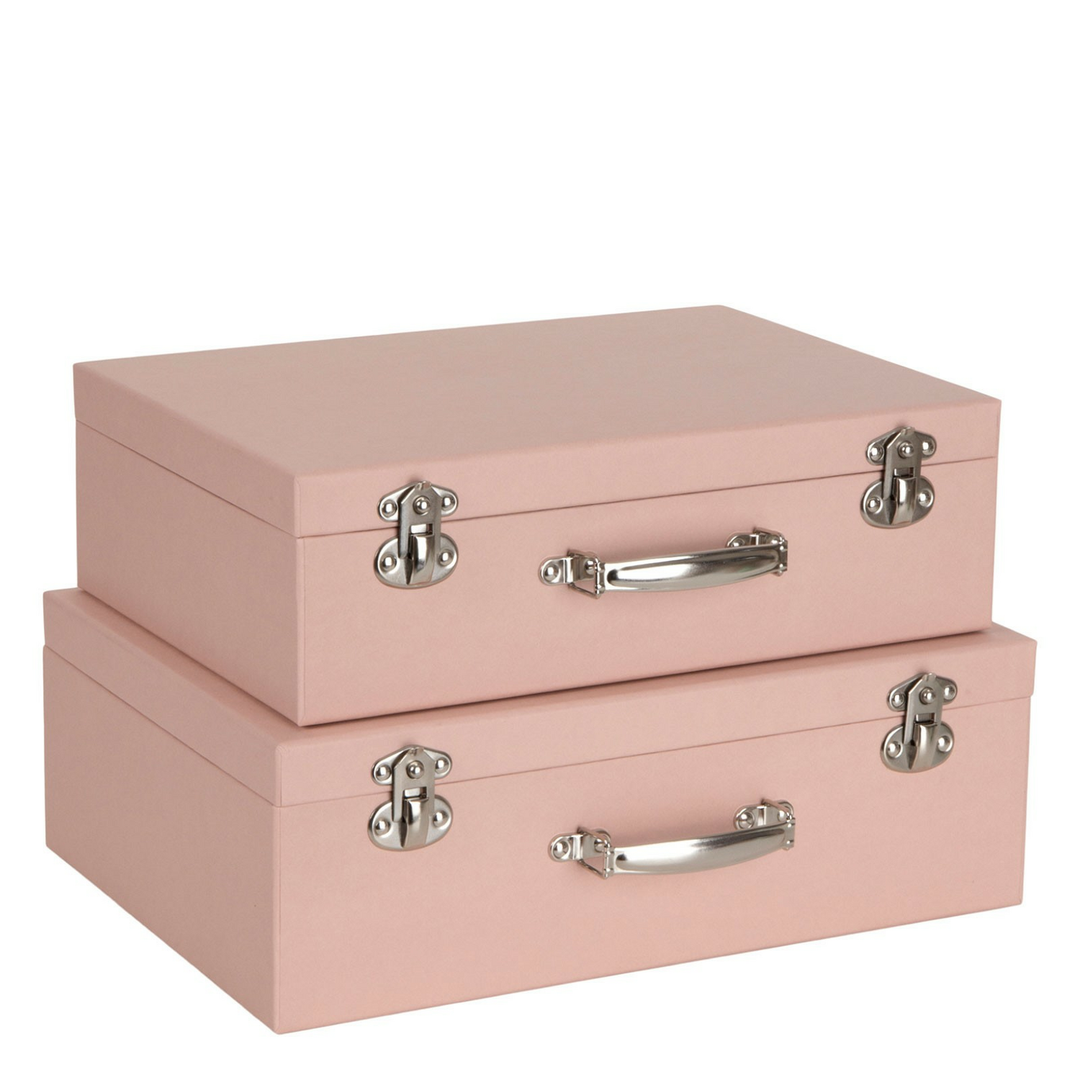 Bigso Box of Sweden Siri Kinder-Koffer Kofferset Reisekoffer 2er Set Dusty Pink