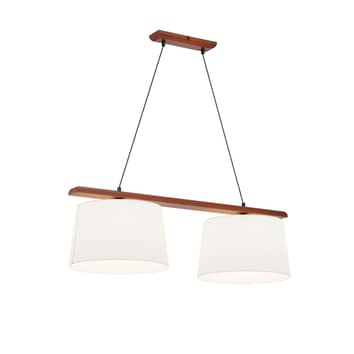 Euluna Hängeleuchte Sweden Hängelampe Leuchte Lampe Zweiflammig Nussbaum Eiche B-Ware