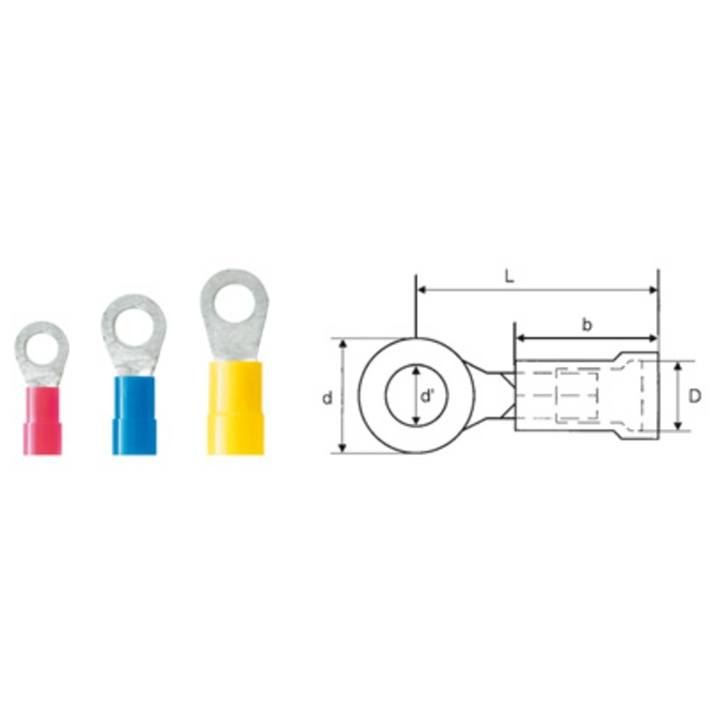 Weidmüller 9200240000 Ringkabelschuh Querschnitt Steckverbinder Quetschstecker B-Ware - 4032248410064