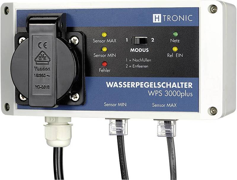 H Tronic Niveauregler Füllen Leeren Schwimmschalter Pegelschalter Niveau Sensor B-Ware