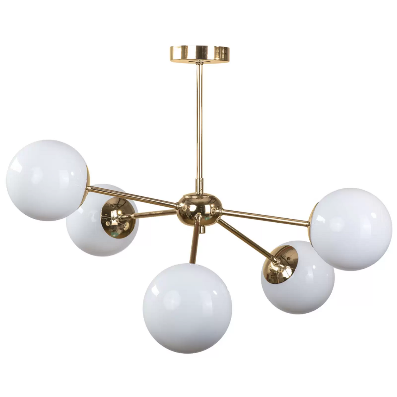 B-Ware Deckenleuchte Dori Deckenlampe Deckenlicht Leuchte Lampe Licht Fünfflammig Gold