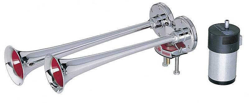 Hp Autozubehör 2 Klang Fanfare Nebelhorn Truck 2 12 V Kunststofftrichter B-Ware