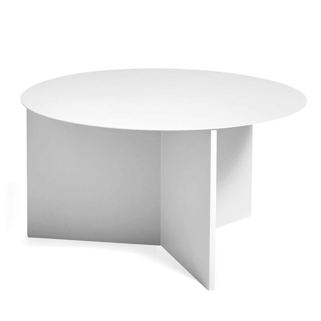 Hay Slit Table XL Tisch Couchtisch Wohnzimmertisch Beistelltisch Stahl Ø 65 weiß