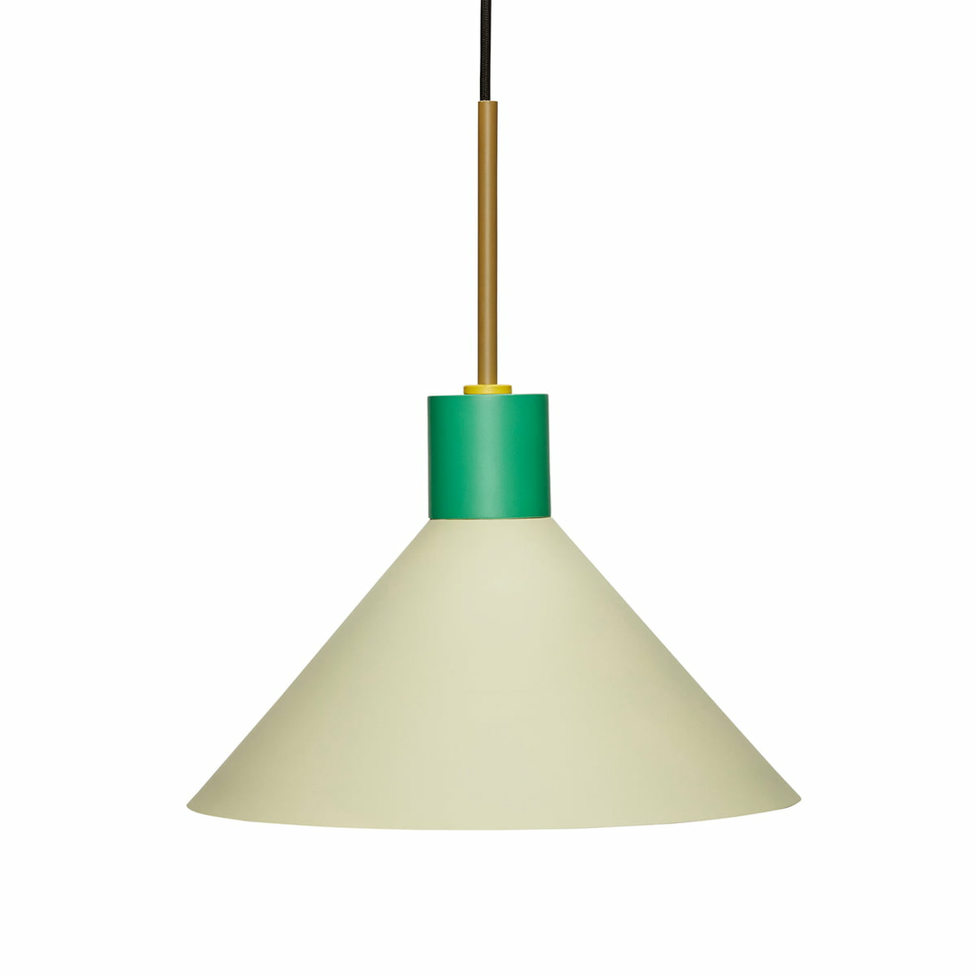 Hübsch Interior Metall Pendelleuchte Hängeleuchte Deckenlampe Lampe Grün Braun B-Ware