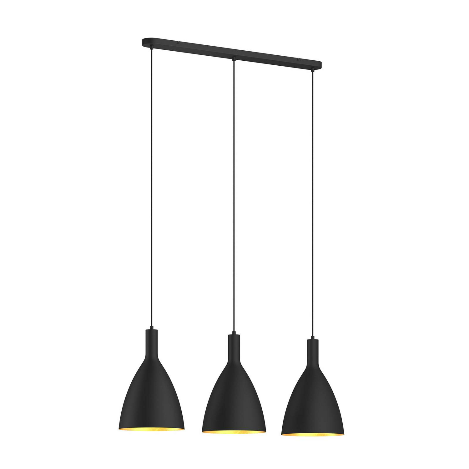 Arcchio Arthuria Hängeleuchte Pendelleuchte Deckenlampe Lampe 3 Fl. Schwarz E27 B-Ware - 4251096577990