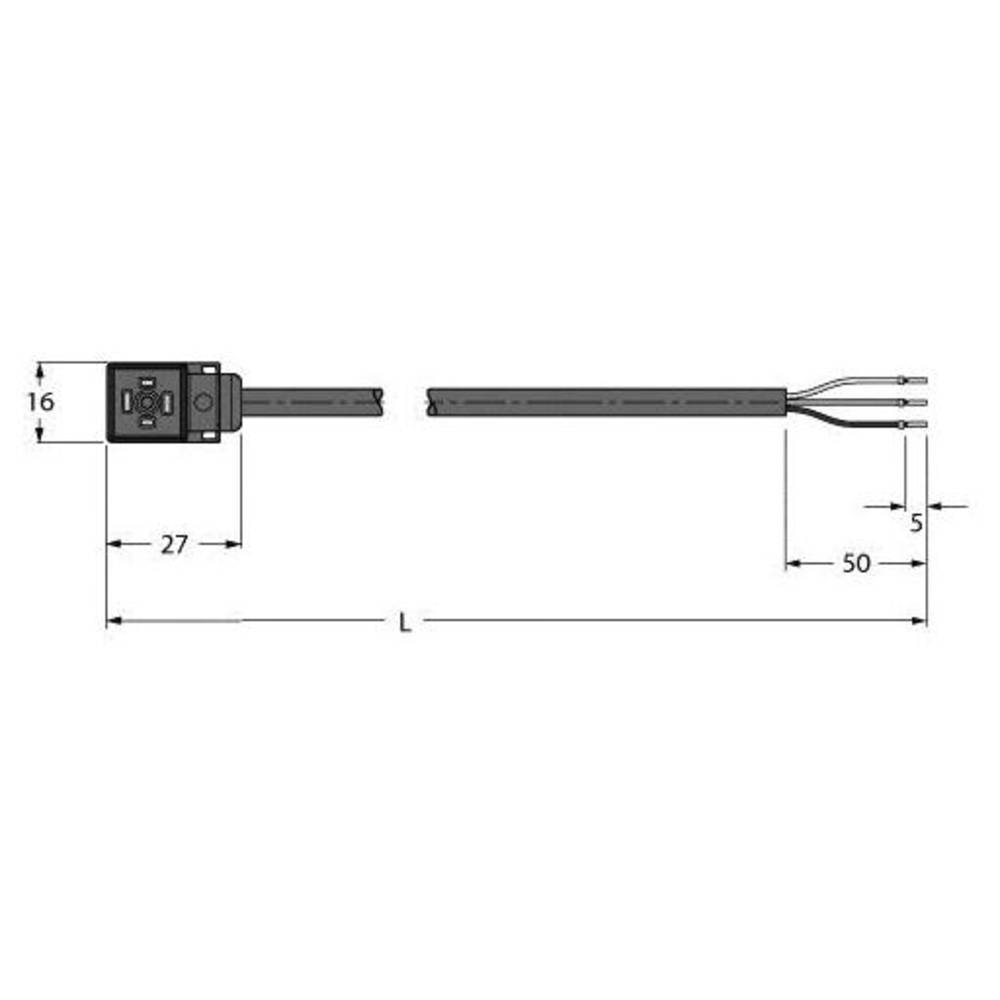 Turck VC8S22-T80E-10/TXL Ventilsteck- verbinder Bauform C 6606531 Ventilstecker