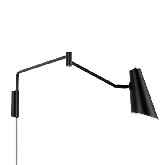 Dyberg Larsen Noa Wandleuchte Wandleuchte Deko Wandlicht Mit Gelenk Gu10 Schwarz B-Ware
