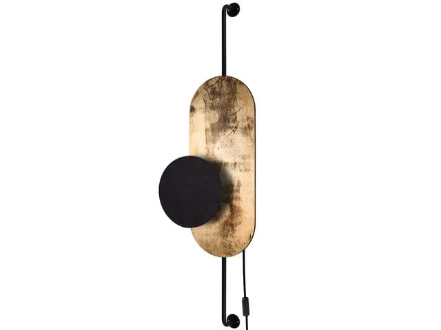 Nowodvorski Wandleuchte Wheel Lux I 8430 Schwarz Gold G9 Wandlampe Lampe Leuchte B-Ware - 19375717