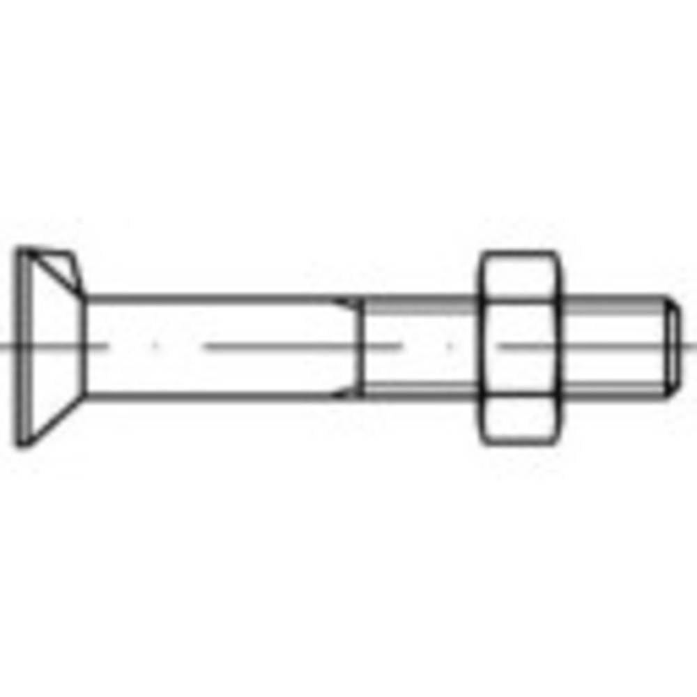 TOOLCRAFT 111697 Senkschrauben mit Nase M16 140 mm Außensechskant Stahl Schraube
