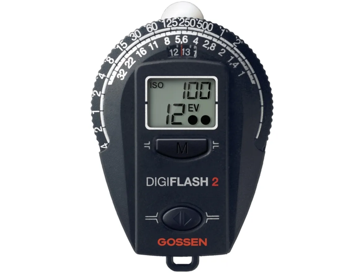 Gossen Digiflash 2, 50 mm, 23 mm, 75 mm, 40 g, 9 V, -10 - 60 °C LCD