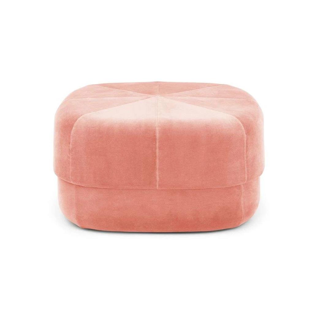 Normann Copenhagen Circus Pouf Hocker Sitzhocker groß Blush Velour