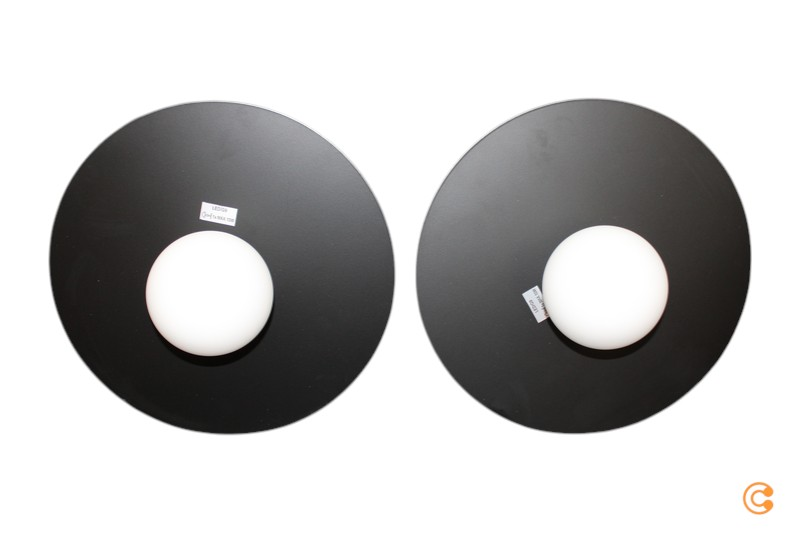 B-Ware Brilliant Deckenleuchte Zon Satiniertes glas Eisen 1-flammig Deckenlampe 2 STÜCK