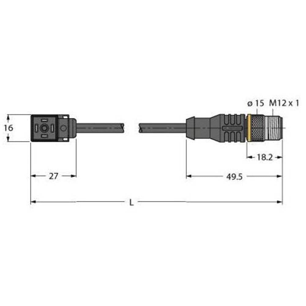 Turck Ventilsteckverbinder Bauform Ci Verbindungsleitung Ventilstecker B-Ware - 4047101373776