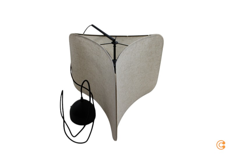 Nordlux Hängeleuchte Tinto, Textilschirm Dreieckig, Schwarz/Beige Pendelleuchte B-Ware - 5704924018404