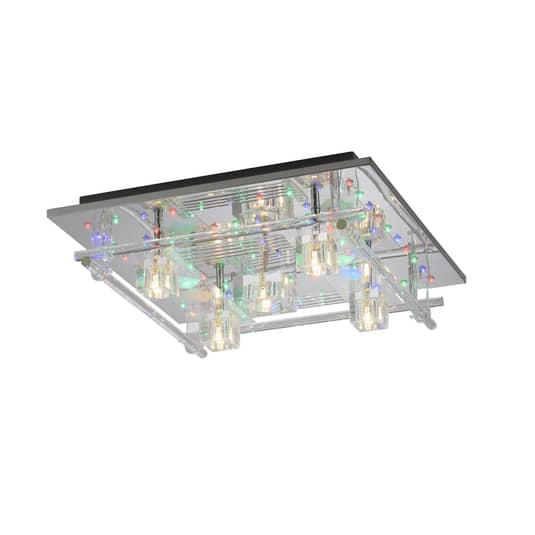 B-Ware Leuchten Direkt Kemal Led Deckenlampe Deckenlampe Lampe Leuchte Rgb Chrom G4