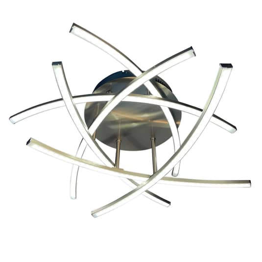 FISCHER & HONSEL LED-Deckenlampe Cross Tunable White 6-fl nickel Deckenlampe LED