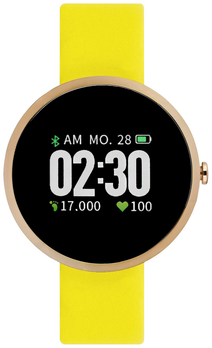 X-WATCH Siona Color Fit Smartwatch Sportuhr Fitnessuhr Fitness-Uhr Uhr Fit Gelb
