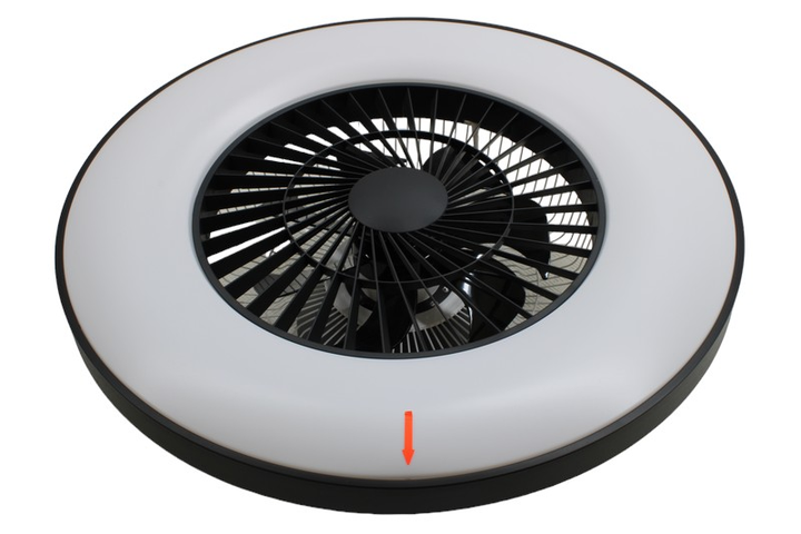 Starluna Orligo LED-Deckenventilator Ventilator Deckenlampe Lampe schwarz m413