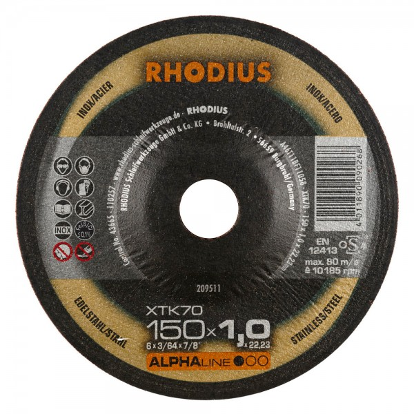 Rhodius Trennscheibe Scheibe Edelstahl Metall 25 Stück 230x19x2223mm B-Ware - 4011890065303