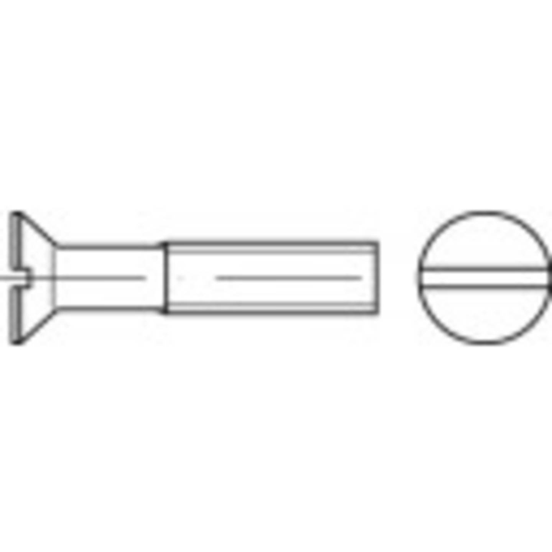 Toolcraft Senkschrauben M8 30 Mm Schlitz Din 963 Edelstahl A2 100 St. B-Ware