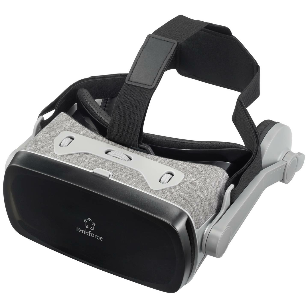Renkforce RF-VRG-300 Virtual Reality Brille für Smartphone Schwarz-Grau 510
