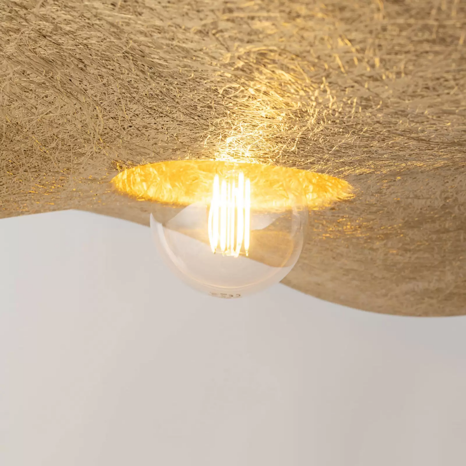 B-Ware Hängeleuchte Jil Schirm Geschwungen Schwarz Gold Hängelampe Lampe Leuchte Spot