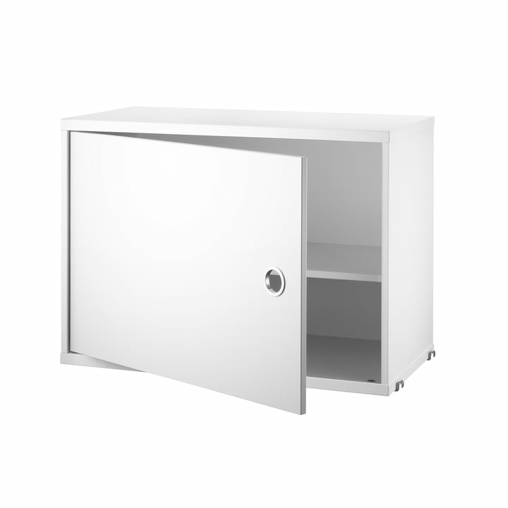 String Schrankmodul Mit Tür Wandregal Schrank Regal Hängeregal 58 X 30 Cm Weiß B-Ware