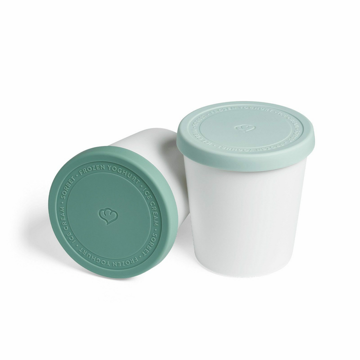 Springlane Aufbewahrungsbehälter Eis 2er-Set Aufbewahrung 1L Silikon BPA frei