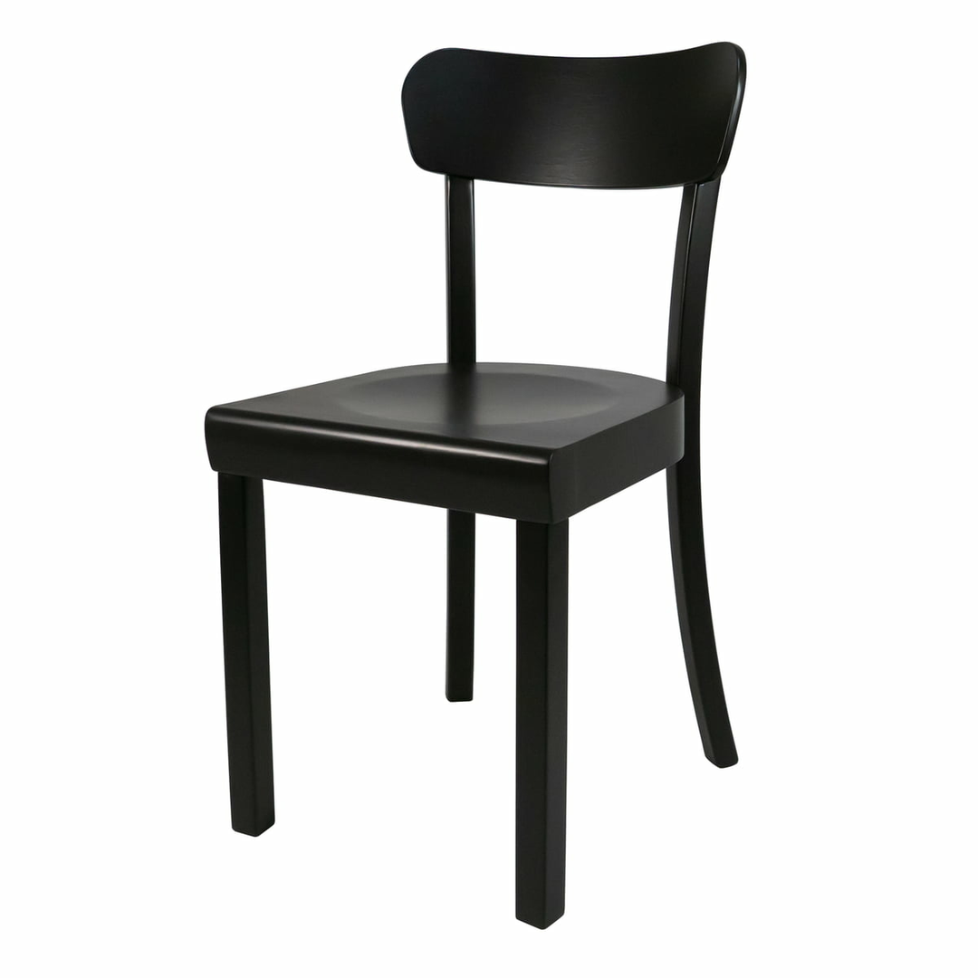 HANA Frankfurter Stuhl 2.0 Esszimmerstuhl Designer Buche schwarz matt lackiert