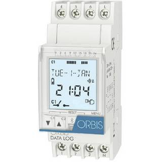ORBIS Zeitschalttechnik DATA LOG 230V Hutschienen-Zeitschaltuhr digital 250V/AC