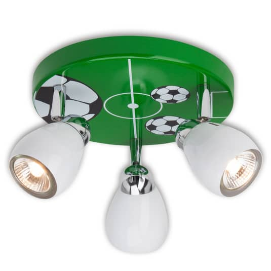 Brilliant LED-Deckenleuchte Deckenlampe Lampe Leuchte Zimmer Soccer dreiflammig