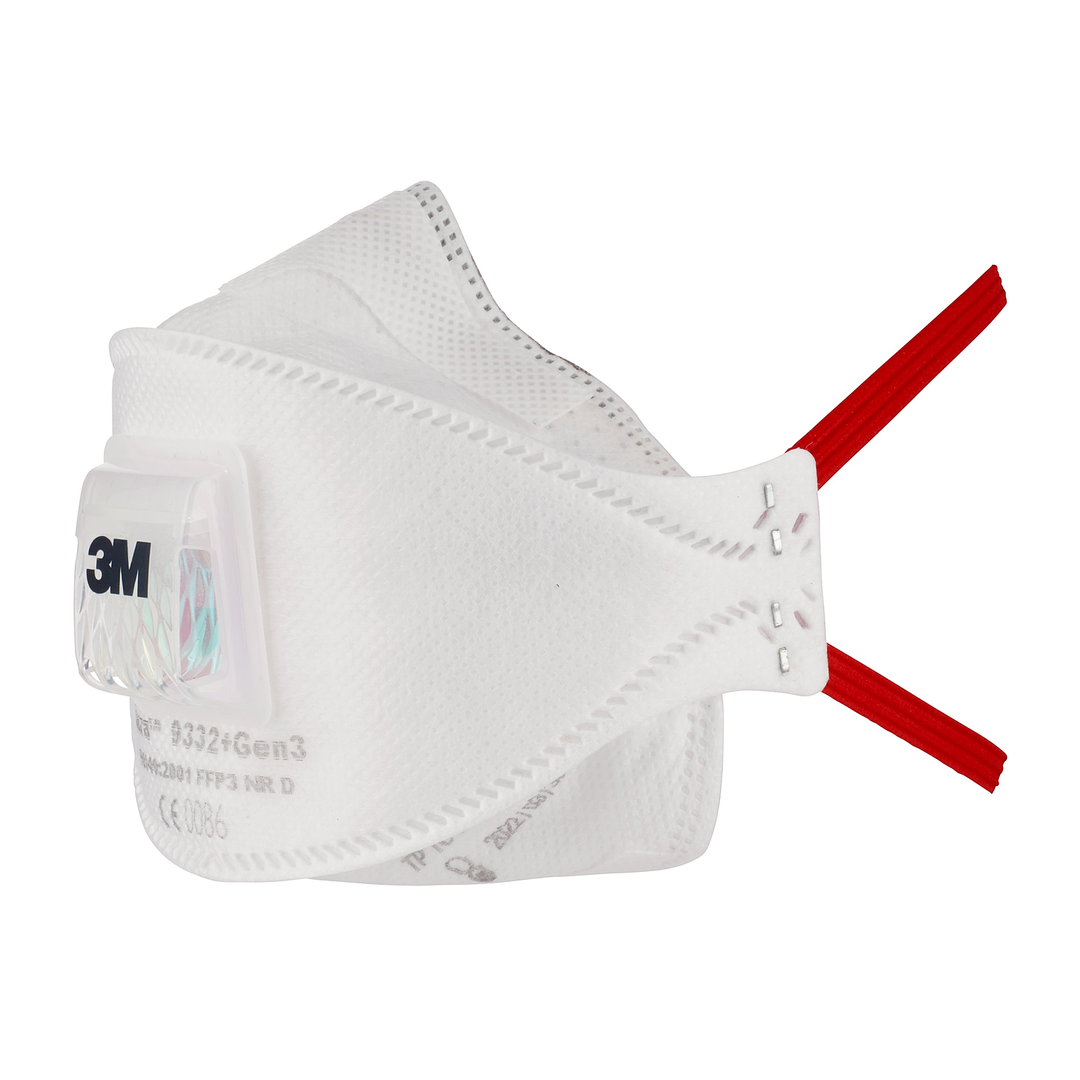 3M 9332+Gen3 SV Aura Atemschutzmaske FFP3 mit Cool-Flow Ausatemventil