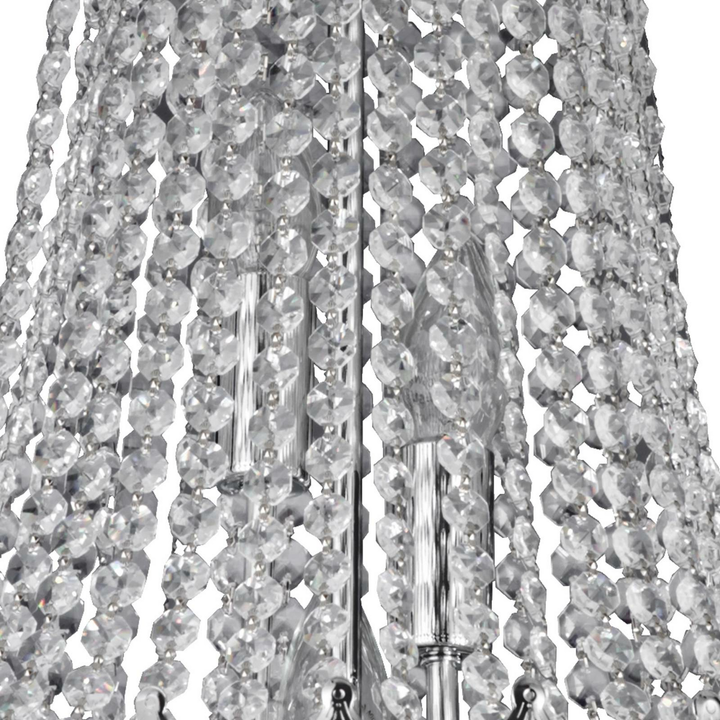 Searchlight Kristall-Kronleuchter Versailles Hängelampe Deckenlampe Lampe chrom