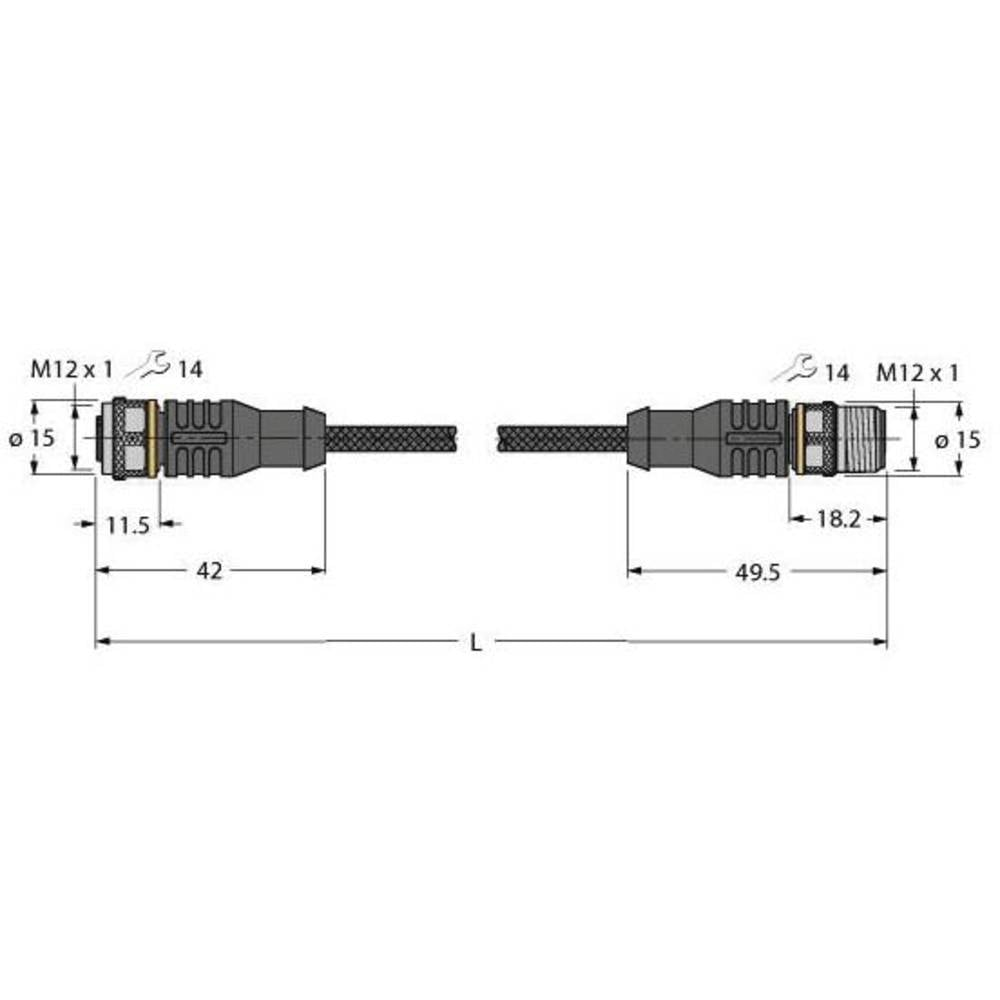 Turck 6628272 Sensor /Aktor Steckverbinder Konfektioniert Verbindungsleitung B-Ware - 4047101309690