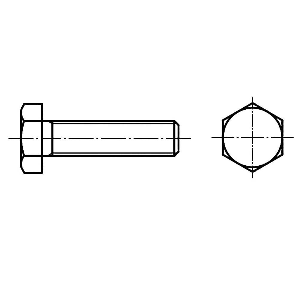 TOOLCRAFT 128373 Sechskantschrauben M10 120 mm Außensechskant Schrauben