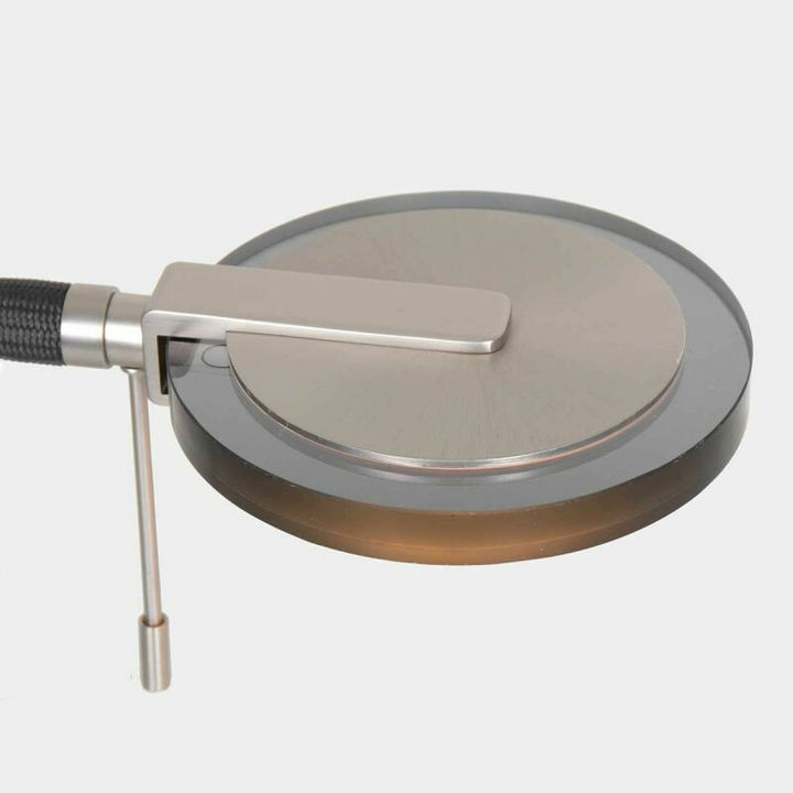 Steinhauer Turound Tischleuchte Tischlampe Tischlicht 10 W Rauchglas schwarz LED