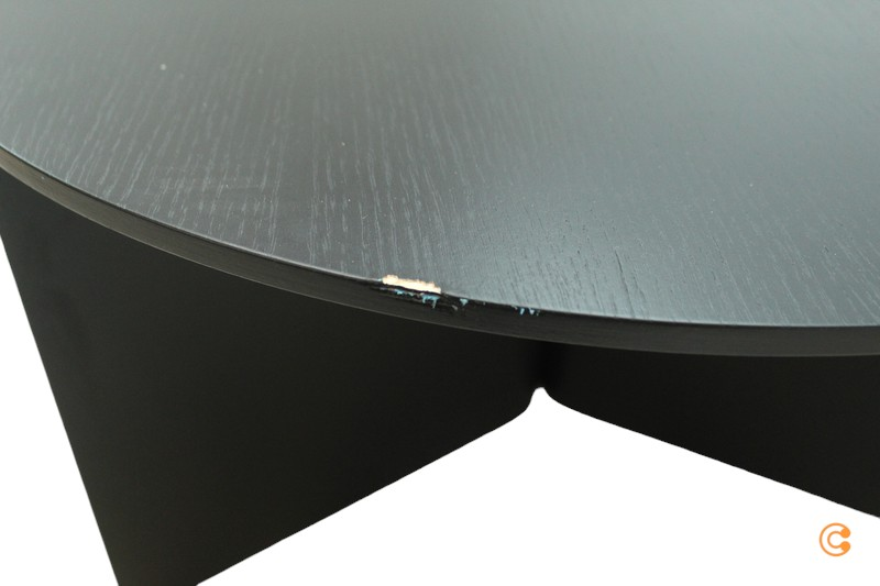 Hay Slit Beistelltisch XL Tisch Sofatisch Couchtisch 65 x 35.5 cm Holz Schwarz